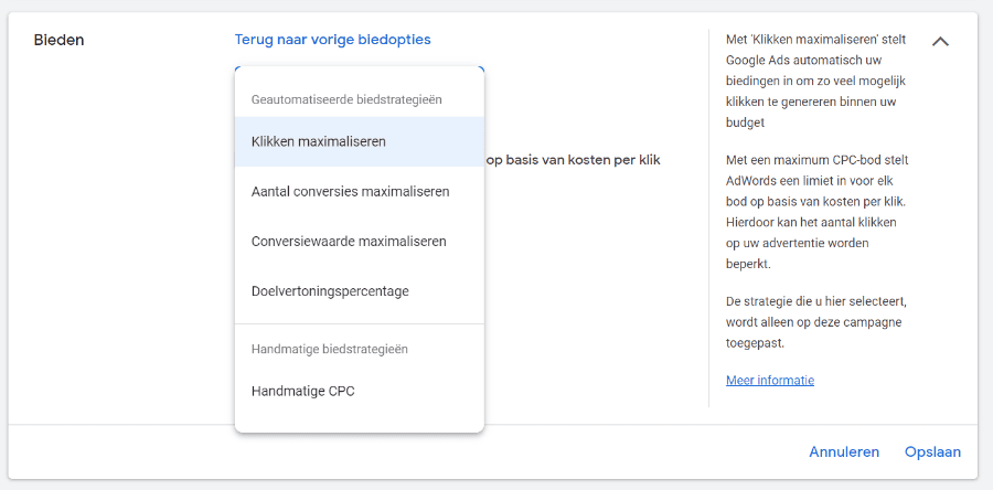 handleiding tips google ads adwords voor schoonheidssalons salons - bied strategie