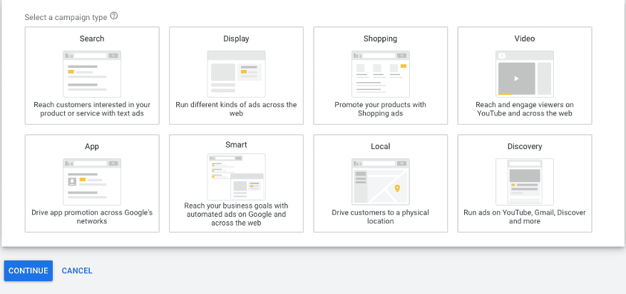 handleiding tips google ads adwords voor schoonheidssalons salons - campagne type